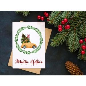 Yılbaşı Tebrik Kartı-Happy New Year Card-Yılbaşı Kartpostalı