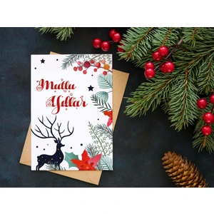Yılbaşı Tebrik Kartı-Happy New Year Card-Yılbaşı Kartpostalı