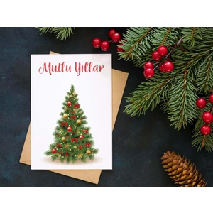 Yılbaşı Tebrik Kartı-Happy New Year Card-Yılbaşı Kartpostalı