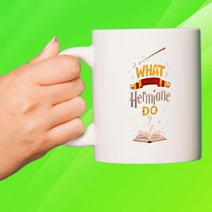 What Would Hermonie Do Baskılı Beyaz Porselen Kupa