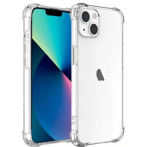 Kzy Apple iPhone 13 Kapak Şeffaf Airbag Antishock Köşe Korumalı Silikon Kılıf