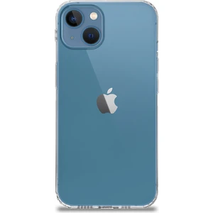 Kzy Apple iPhone 13 Kapak Köşe Korumalı Tıpalı Şeffaf Kılıf