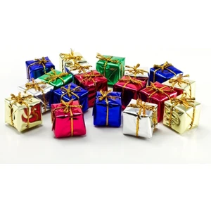 12 Adet Hediye Paketi Yılbaşı Çam Ağacı Ağaç Süsü