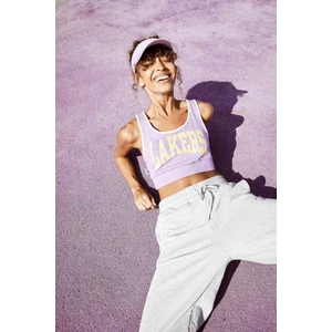 NBA Lakers Lisanslı Halter Yaka Çıkarılabilir Pedli Askılı Spor Sütyen V9386AZ21AU