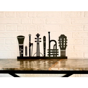 Black Art Steel Müzik Aletleri Metal Tablo