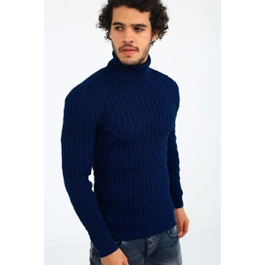 Seka 221 Slim Fit Kalın Erkek Boğazlı Kazak