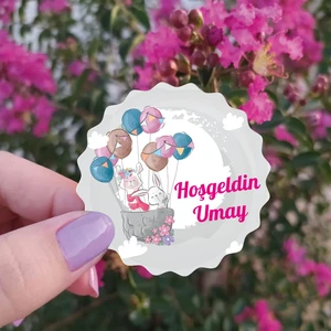 Yaşam Baskı Ahşap Magnet Kişiye Özel Bebek - Çocuk 25'li