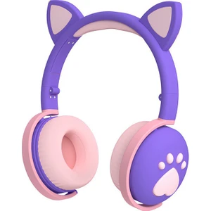 Kedi Kulak Bluetooth LED Işıklı Kablosuz Oyun Kulaklığı (Yurt Dışından)