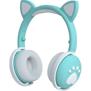 Kedi Kulak Bluetooth LED Işıklı Kablosuz Oyun Kulaklığı (Yurt Dışından)