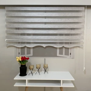 Volper Mekanik Vp 915 Stor Zebra Perde Bambu Gri Etek Dilimli 80X200