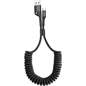 Fish Eye Spiral 2A USB Type-C Araç Şarj Kablosu