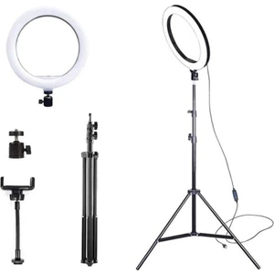 10" Halka LED 210 cm Tripodlu Youtuber Video Selfie Stüdyo Makyaj Tiktok Işığı Ring Light