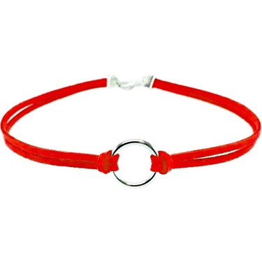 BijuStore Kad n S et Round Choker K rm z Renk Fiyat