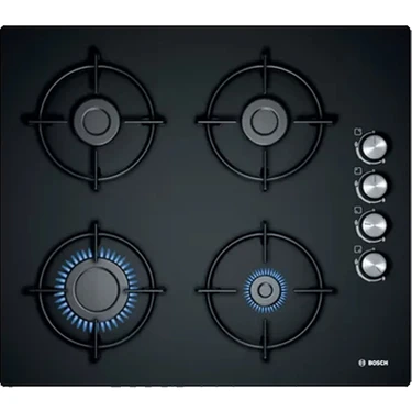 Bosch POP6C6O10O Doğalgazlı Siyah Cam Ankastre