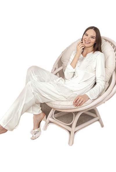 Rozalinda 127 Kadın Kışlık Lohusa Pijama Takım