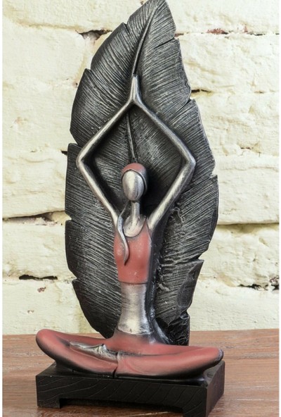 Gift Garden Yoga Yapan Kadın Eller Yukarıda Pembe 33 cm