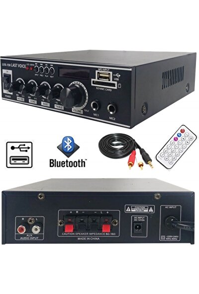 Lastvoice Lvx-150 Stereo Anfi Amfi 2x75 Watt Bluetooth Usb-Sd 220V/12V