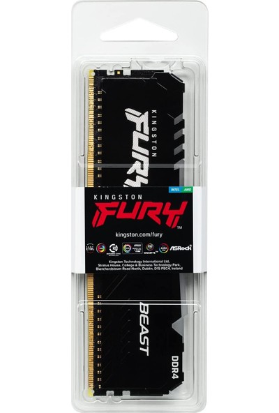 Kingston Fury Beast RGB 16 GB 3200 MHz DDR4 CL16 Ram KF432C16BB1A/16