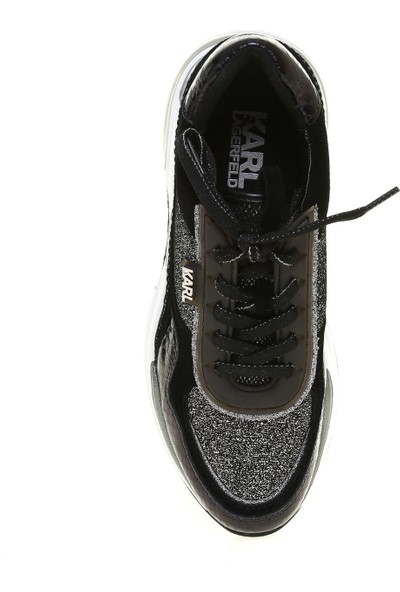 Karl Lagerfeld Kadın Siyah-Gümüş Sneaker