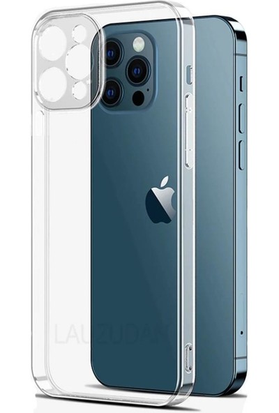 Vendas Apple iPhone 13 Pro Fora Serisi Kamera Korumalı Şeffaf Silikon Kılıf + Cam Ekran Koruyucu