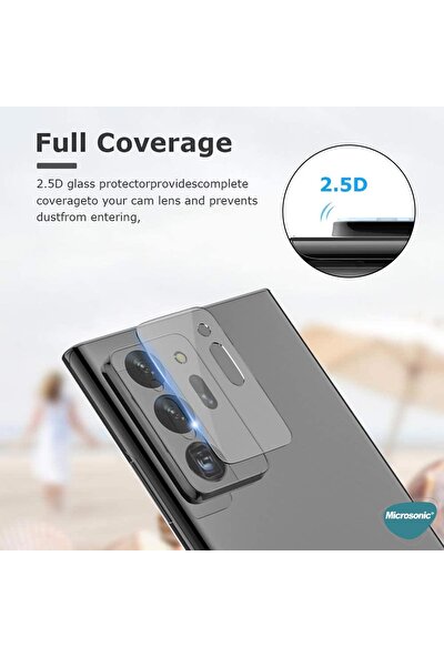 Microsonic Samsung Galaxy Note 20 Ultra Kamera Lens Koruma Camı Şeffaf
