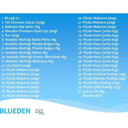 Ramazan Paketi Kumanya Ezrak Gıda Yardım Kolisi 37 Parça 48 nolu Paket fiyatları