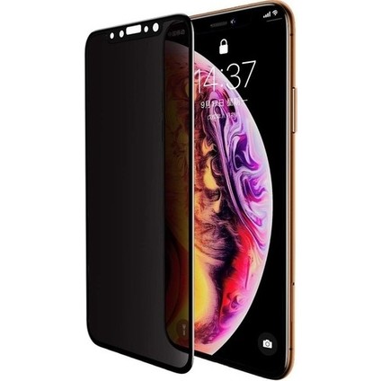 Apple iPhone 12 Pro Max Ekran Koruyucu Tam Kaplayan Hayalet Cam Gizlilik Filtreli
