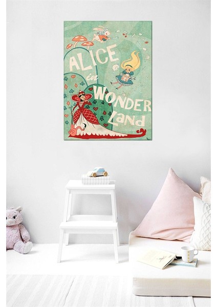 Alice In Wonderland Kanvas Çocuk Tablo