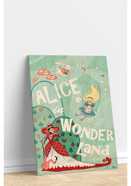 Alice In Wonderland Kanvas Çocuk Tablo