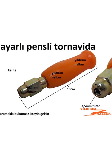 Ayarlı Pensli Tornavida 3.5mm Deri Delme Kesme Bıçak Aparatı