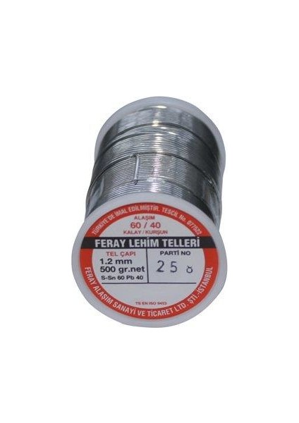 1.2 mm 500GR Lehim Teli (%60 Kalay / %40 Kurşun) fiyatları