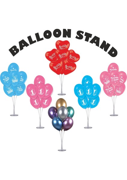 Ayaklı Balon Standı 7li