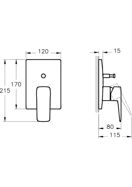 Root Square A4275223 Ankastre Banyo Bataryası, Sıva Üstü, Altın fiyatları