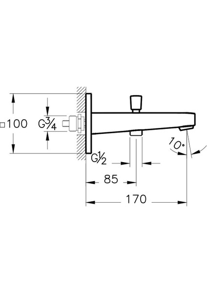 Root Square A4274023 Çıkış Ucu, El Duşu Çıkışlı, Altın fiyatları
