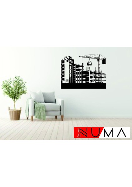 Inşaat Duvar Tablosu-Mühendis-Mimar Dekoratif TABLO-MDF-39X30