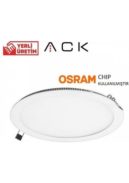 18W 3000K Slim Panel LED Sarı
