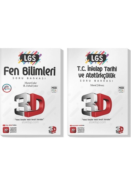 2022 LGS Fen Inkılap Soru Bankası Seti (2 Kitap)