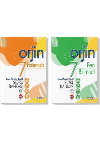 7. Sınıf OrjinMatematik Fen Bilimleri Konu Özetli Soru Seti 2022 (2 Kitap)