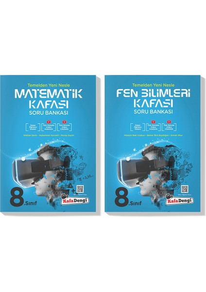 2022 LGS Matematik Fen Bilimleri Soru Bankası Seti (2 Kitap)