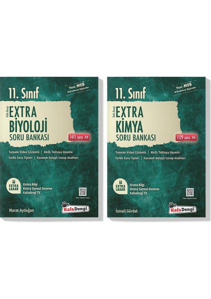 11.Sınıf Biyoloji Kimya Extra Soru Bankası Seti 2022 (2 Kitap)