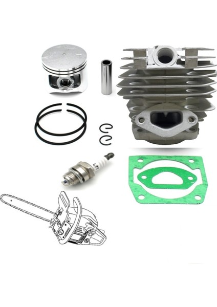Motorlu Testere 4500 /5200 Silindir Piston Conta Buji Set