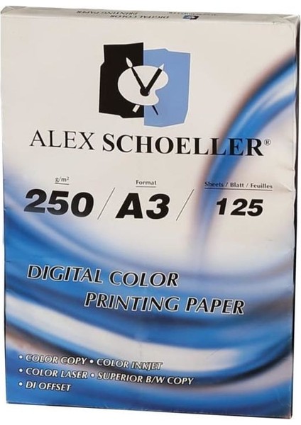 Alex Schoeller A3 Fotokopi Kağıdı 250 gr 125'LI