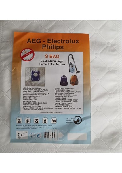 - Electrolux - Philips S Bag Toz Torbası
