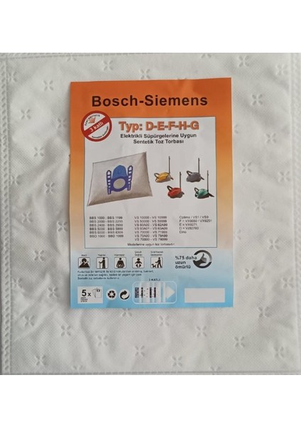 Bosch-Siemens Bbs 6000 - Bbs 6309 Toz Torbası