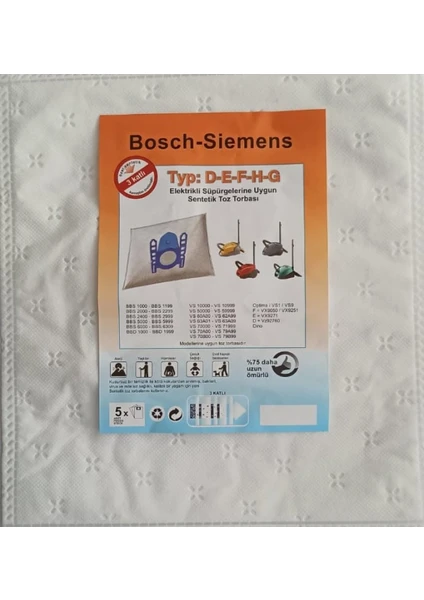 Bosch-Siemens Bbs 6000 - Bbs 6309 Toz Torbası