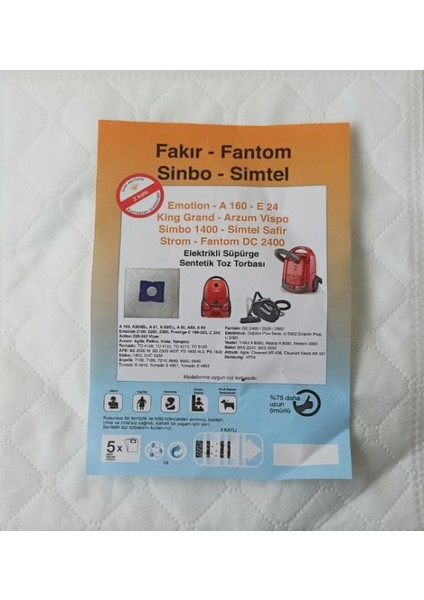 Emotion 2100 - 2200- 2300 Toz Torbası