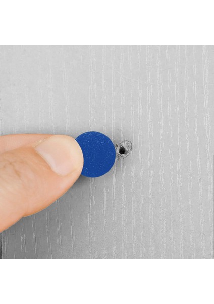 Yapışkanlı Vida Tapası Tıpası Mavi Vida Kapatıcı Kapağı 100 Adet