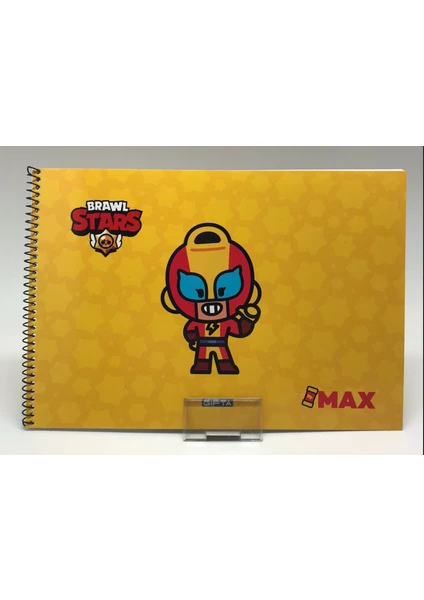 Brawl Star Spiralli Resim Defteri 15 Yaprak 17 x 24 cm Sarı