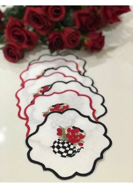 Damalı Demlik Kokteyl Peçete