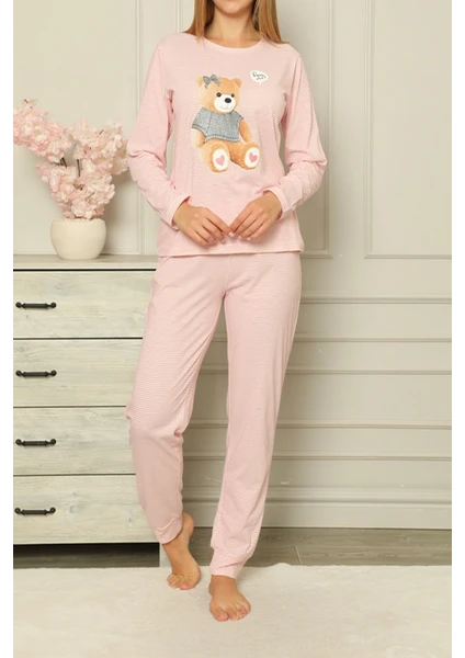 Lady Secret Pembe Kadın Pijama Takımı Pamuklu